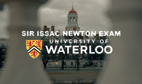 SIN (Sir Isaac Newton Exam, Waterloo) logo